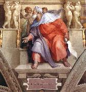 Michelangelo Buonarroti Ezekiel oil on canvas